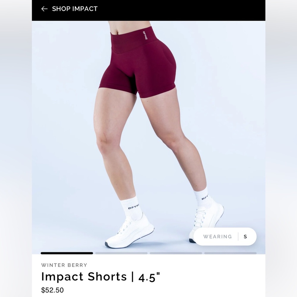 Impact 4.5" Athletic Shorts — Winter Berry